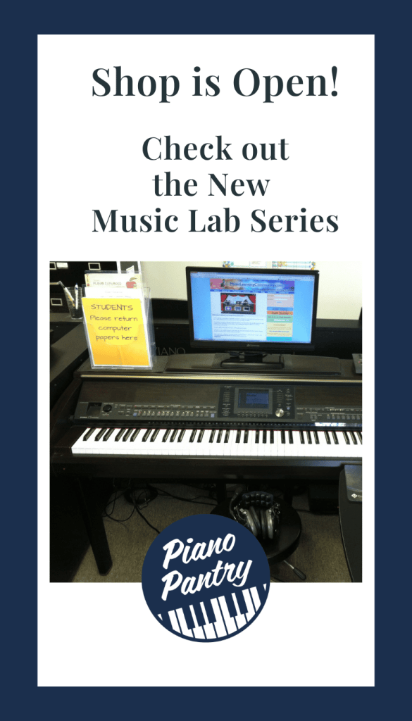 Music Lab Series on Amy's computer