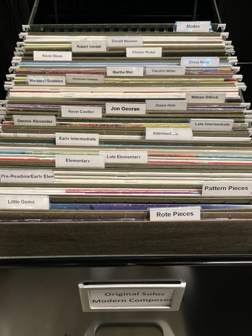 Organizing Your Hardcopy Music Books - Piano Pantry