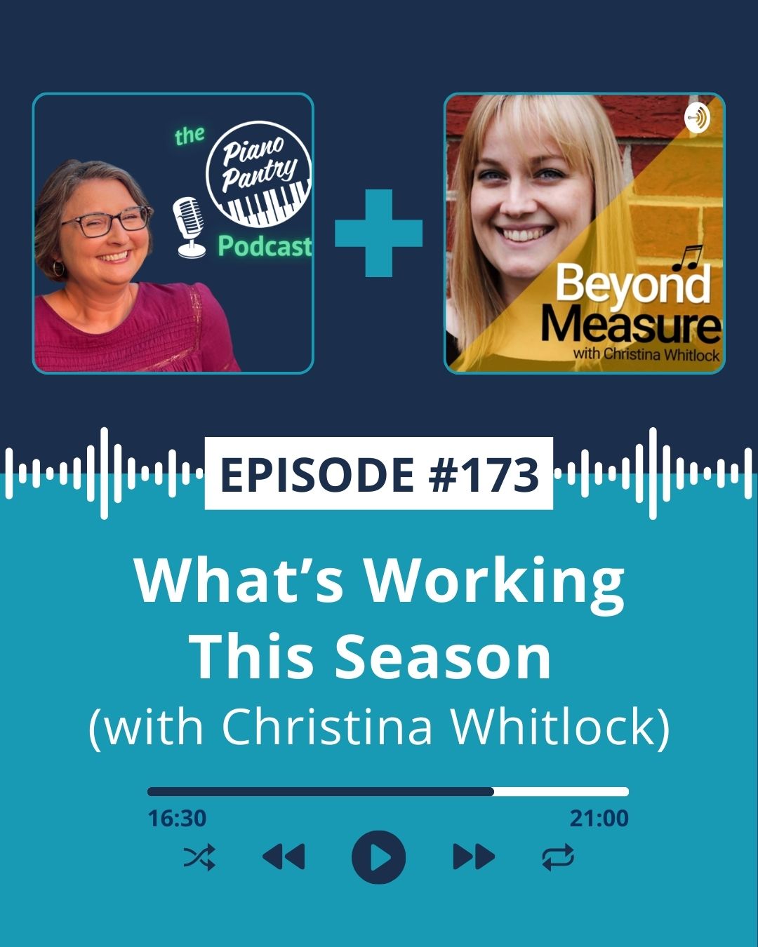 Faces of Amy + Christina and the text "What's Working This Season"